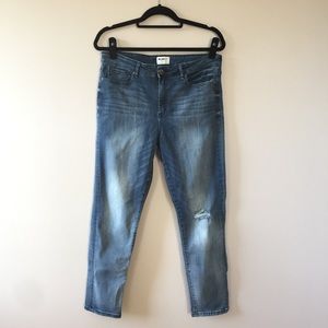 William Rast Skinny Medium Wash Distressed Jean 32